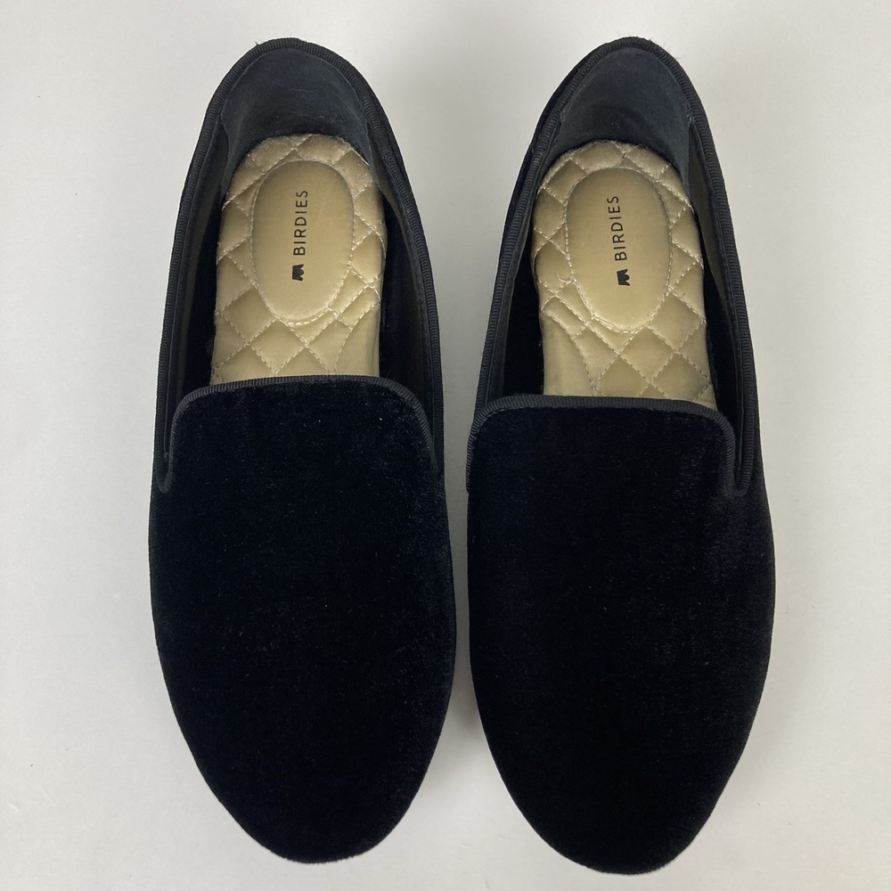 Birdies The Starling Black Velvet Loafers Flats Comfortable Shoes Casual sz 6.5 - Picture 3 of 8